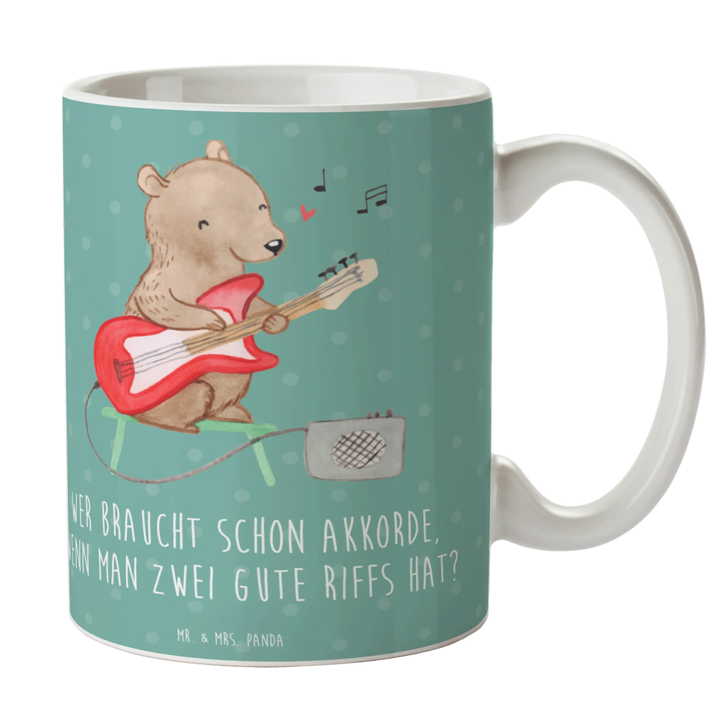 Tasse E-Gitarre Zwei Riffs Bürotasse, Tasse mit Motiven, Keramiktasse, Tasse mit Zitaten, Porzellantasse, Kaffeetasse, Geschenktasse, Teetasse, Tasse, Instrumente, Geschenke Musiker, Musikliebhaber