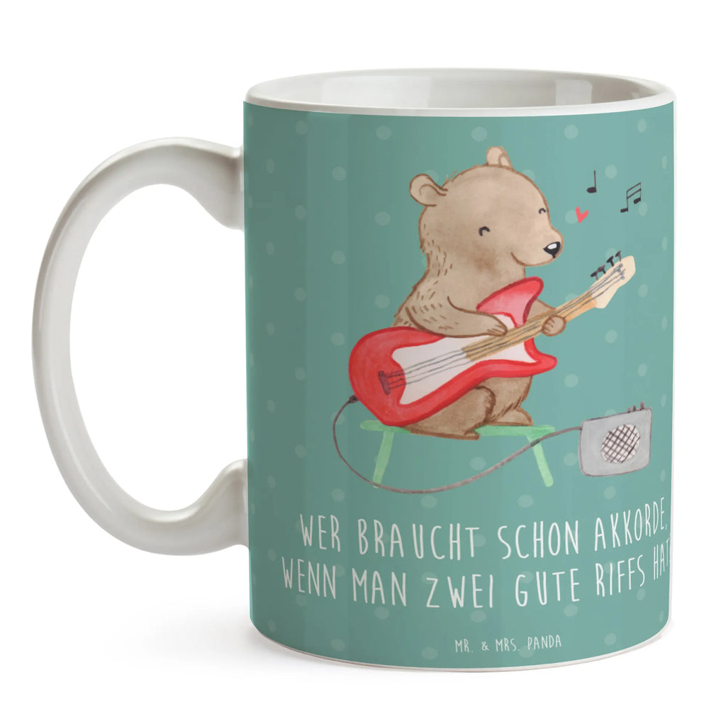 Tasse E-Gitarre Zwei Riffs Bürotasse, Tasse mit Motiven, Keramiktasse, Tasse mit Zitaten, Porzellantasse, Kaffeetasse, Geschenktasse, Teetasse, Tasse, Instrumente, Geschenke Musiker, Musikliebhaber
