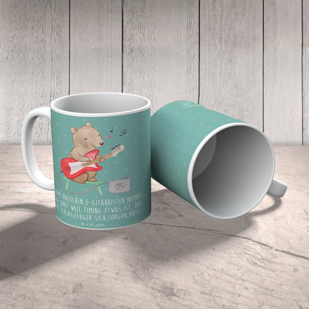 Tasse E-Gitarre Timing Tasse mit Zitaten, Tasse mit Motiven, Tasse, Geschenktasse, Keramiktasse, Teetasse, Kaffeetasse, Bürotasse, Porzellantasse, Instrumente, Geschenke Musiker, Musikliebhaber