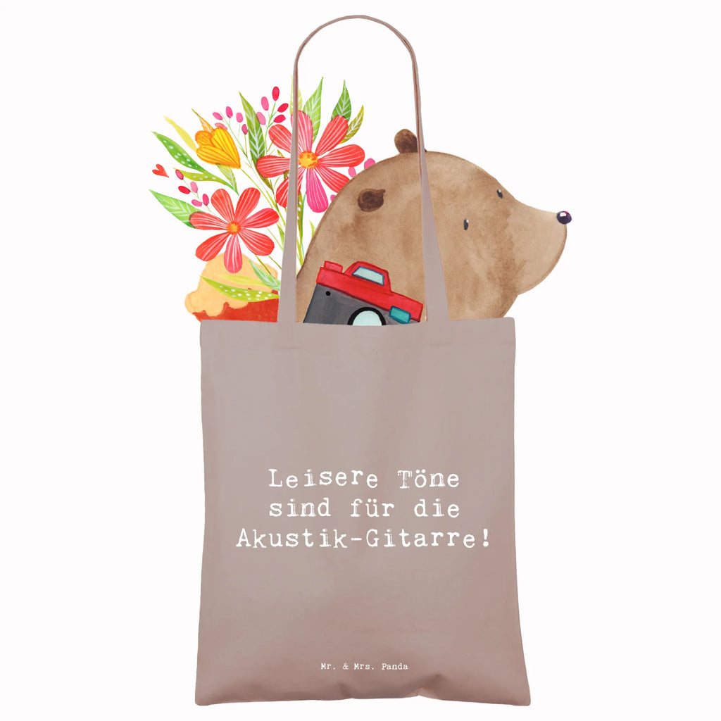 Tote bag Saying Leisere Töne sind für die Akustik-Gitarre! Strandtasche, Einkaufstasche, Tasche, Shopper, Stoffbeutel, Beutel, Badetasche, Tragetasche, Beuteltasche, Laptoptasche, Stofftasche, Einkaufstüte, Jutetasche, Umhängetasche, Schultertasche, Jutebeutel, Instrumente, Geschenke Musiker, Musikliebhaber