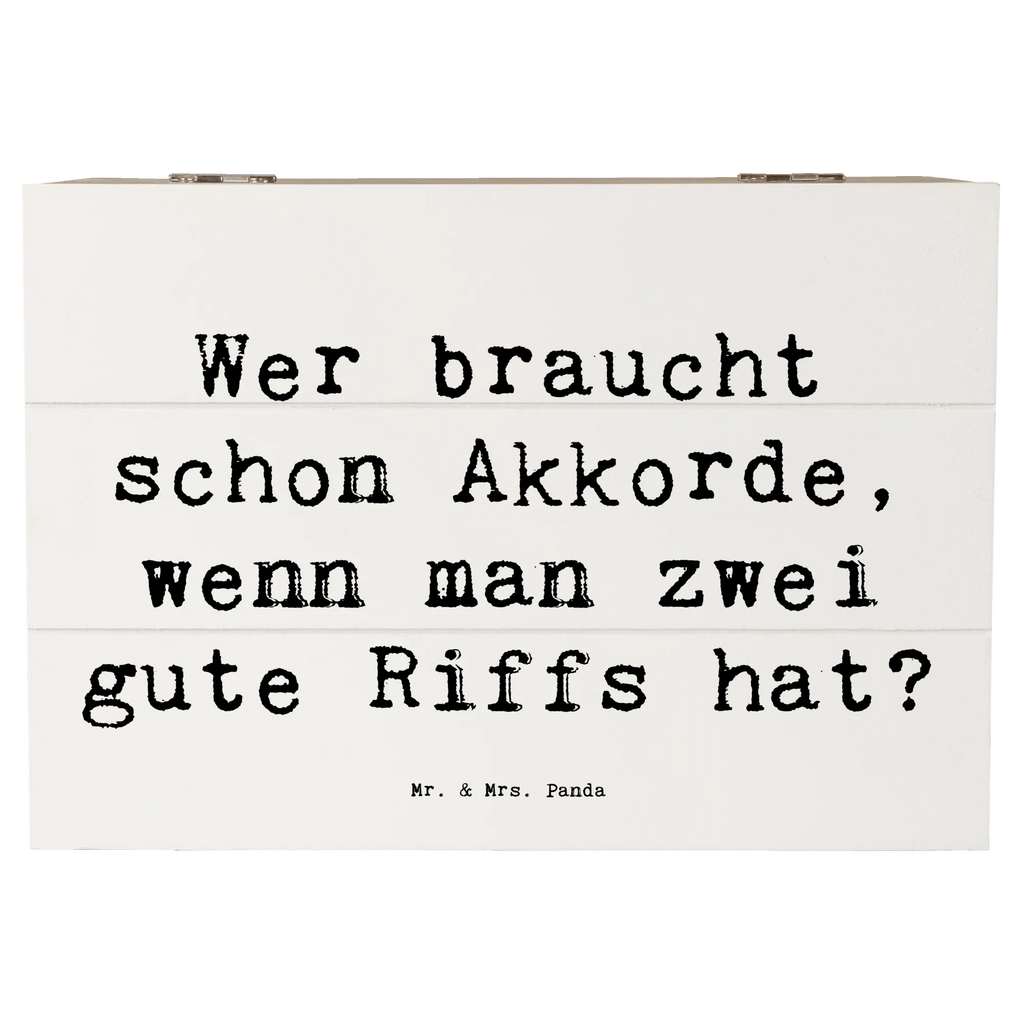 Holzkiste Spruch E-Gitarre Zwei Riffs Geschenkdose, Dekokiste, Geschenkbox, Schatzkiste, Erinnerungskiste, Erinnerungsbox, Aufbewahrungsbox, Holzkiste, XXL, Schatulle, Kiste, Truhe, Instrumente, Geschenke Musiker, Musikliebhaber