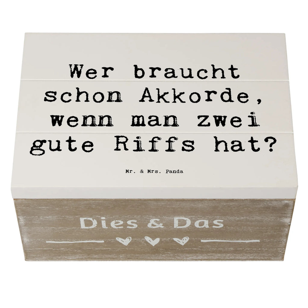 Holzkiste Spruch E-Gitarre Zwei Riffs Geschenkdose, Dekokiste, Geschenkbox, Schatzkiste, Erinnerungskiste, Erinnerungsbox, Aufbewahrungsbox, Holzkiste, XXL, Schatulle, Kiste, Truhe, Instrumente, Geschenke Musiker, Musikliebhaber