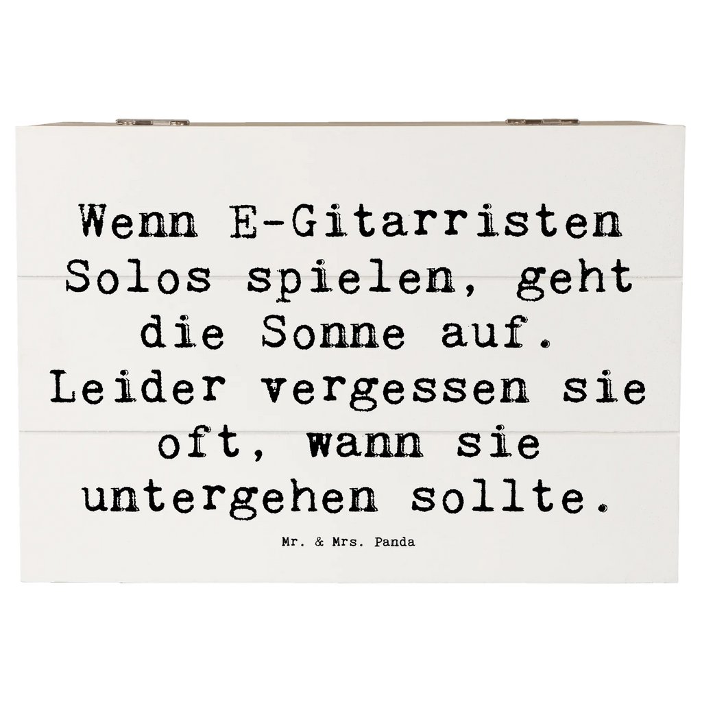 Holzkiste Spruch E-Gitarre Solos Erinnerungskiste, Schatulle, Kiste, Geschenkdose, Erinnerungsbox, Geschenkbox, Dekokiste, Truhe, Schatzkiste, XXL, Holzkiste, Aufbewahrungsbox, Instrumente, Geschenke Musiker, Musikliebhaber