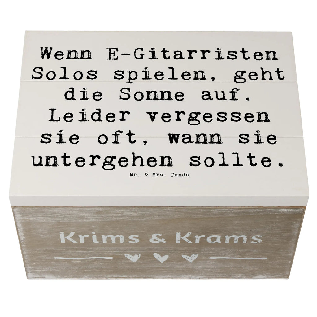 Holzkiste Spruch E-Gitarre Solos Erinnerungskiste, Schatulle, Kiste, Geschenkdose, Erinnerungsbox, Geschenkbox, Dekokiste, Truhe, Schatzkiste, XXL, Holzkiste, Aufbewahrungsbox, Instrumente, Geschenke Musiker, Musikliebhaber