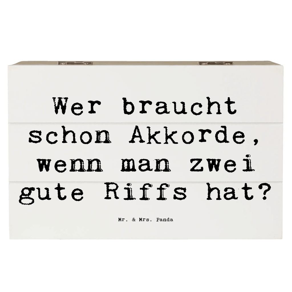 Holzkiste Spruch E-Gitarre Zwei Riffs Geschenkdose, Dekokiste, Geschenkbox, Schatzkiste, Erinnerungskiste, Erinnerungsbox, Aufbewahrungsbox, Holzkiste, XXL, Schatulle, Kiste, Truhe, Instrumente, Geschenke Musiker, Musikliebhaber