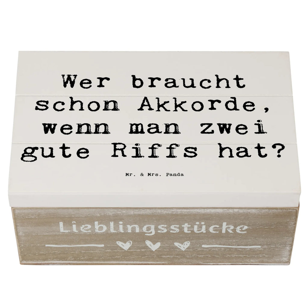 Holzkiste Spruch E-Gitarre Zwei Riffs Geschenkdose, Dekokiste, Geschenkbox, Schatzkiste, Erinnerungskiste, Erinnerungsbox, Aufbewahrungsbox, Holzkiste, XXL, Schatulle, Kiste, Truhe, Instrumente, Geschenke Musiker, Musikliebhaber