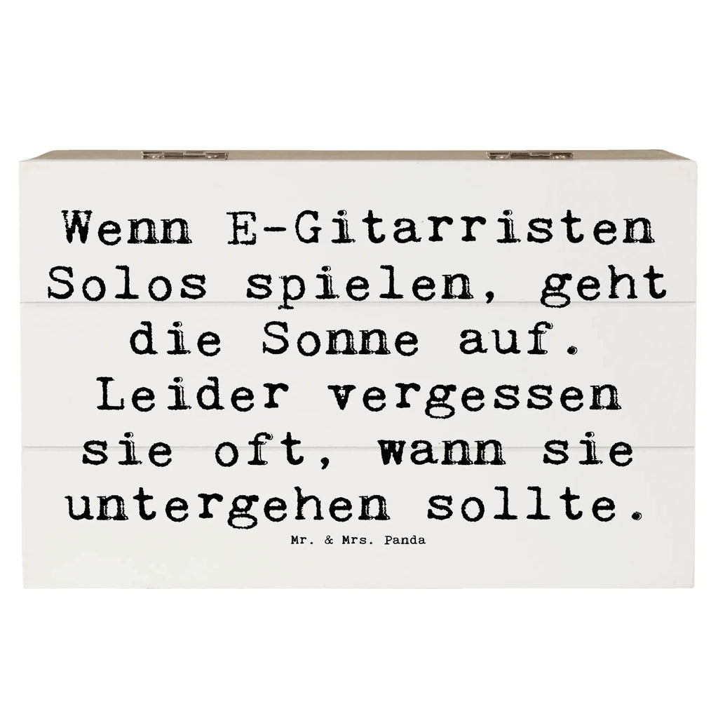 Holzkiste Spruch E-Gitarre Solos Erinnerungskiste, Schatulle, Kiste, Geschenkdose, Erinnerungsbox, Geschenkbox, Dekokiste, Truhe, Schatzkiste, XXL, Holzkiste, Aufbewahrungsbox, Instrumente, Geschenke Musiker, Musikliebhaber