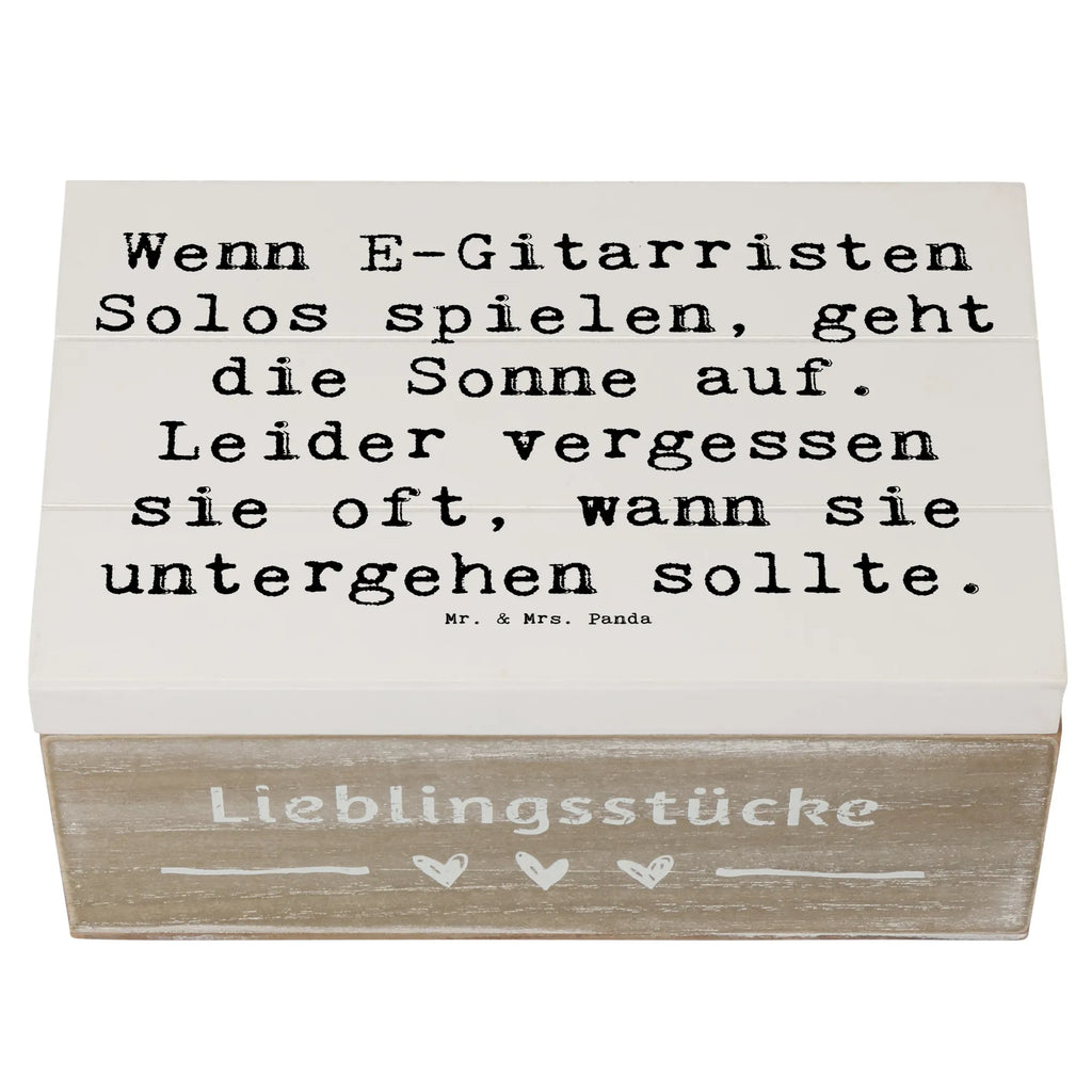 Holzkiste Spruch E-Gitarre Solos Erinnerungskiste, Schatulle, Kiste, Geschenkdose, Erinnerungsbox, Geschenkbox, Dekokiste, Truhe, Schatzkiste, XXL, Holzkiste, Aufbewahrungsbox, Instrumente, Geschenke Musiker, Musikliebhaber