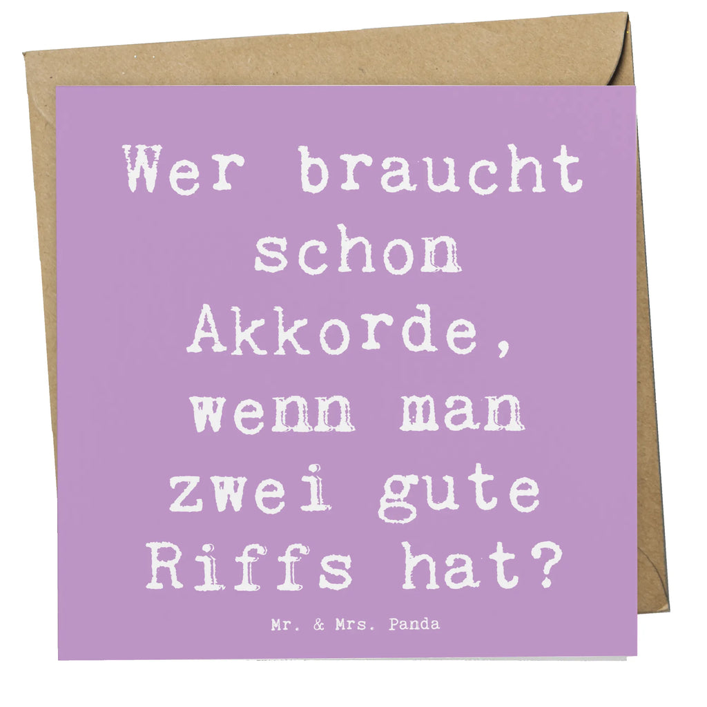 Deluxe Karte Spruch E-Gitarre Zwei Riffs Hochzeitskarte, Hochwertige Klappkarte, Geburtstagskarte, Hochwertige Grußkarte, Einladungskarte, Karte, Grußkarte, Klappkarte, Glückwunschkarte, Instrumente, Geschenke Musiker, Musikliebhaber