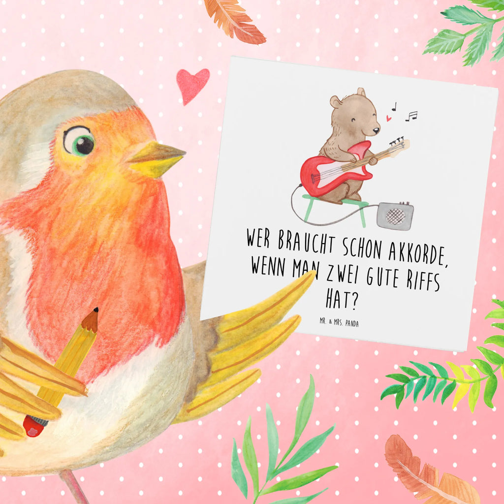 Deluxe Card Wer braucht schon Akkorde, wenn man zwei gute Riffs hat? Geburtstagskarte, Einladungskarte, Karte, Hochwertige Klappkarte, Klappkarte, Grußkarte, Hochzeitskarte, Glückwunschkarte, Hochwertige Grußkarte, Instrumente, Geschenke Musiker, Musikliebhaber