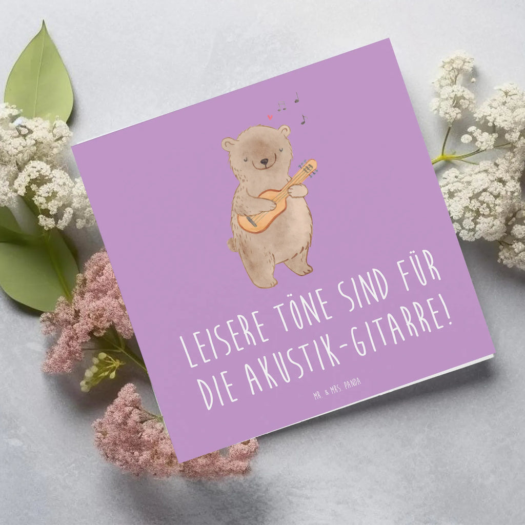 Deluxe Karte Akustik-Gitarre Magie Geburtstagskarte, Hochzeitskarte, Glückwunschkarte, Klappkarte, Karte, Hochwertige Grußkarte, Einladungskarte, Grußkarte, Hochwertige Klappkarte, Instrumente, Geschenke Musiker, Musikliebhaber