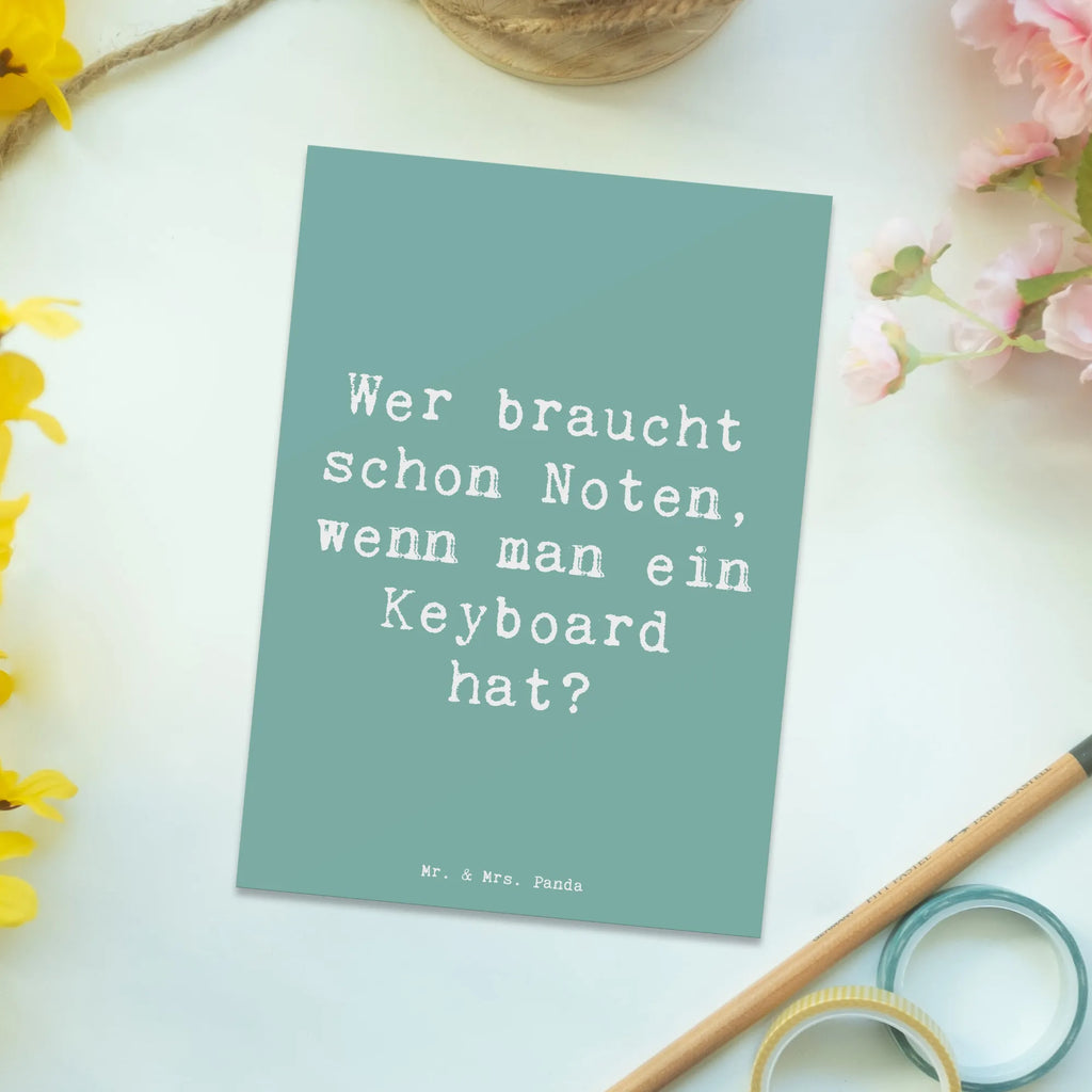 Postkarte Spruch Keyboard Freude Grußkarte, Ansichtskarte, Ansichtskarten, Karte, Einladung Geburtstag, Dankeskarte, Einladungskarte, Einladungskarten Geburtstag, Geschenkkarte, Geburtstagskarte, Einladung, Postkarte, Instrumente, Geschenke Musiker, Musikliebhaber