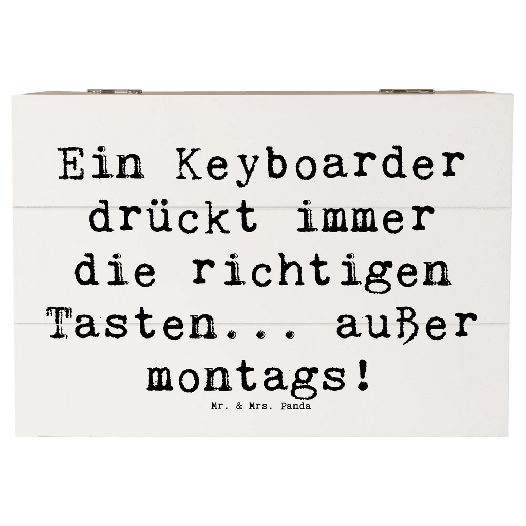 Holzkiste Spruch Keyboarder Fehler Dekokiste, Geschenkbox, XXL, Schatulle, Truhe, Holzkiste, Kiste, Aufbewahrungsbox, Erinnerungskiste, Erinnerungsbox, Schatzkiste, Geschenkdose, Instrumente, Geschenke Musiker, Musikliebhaber