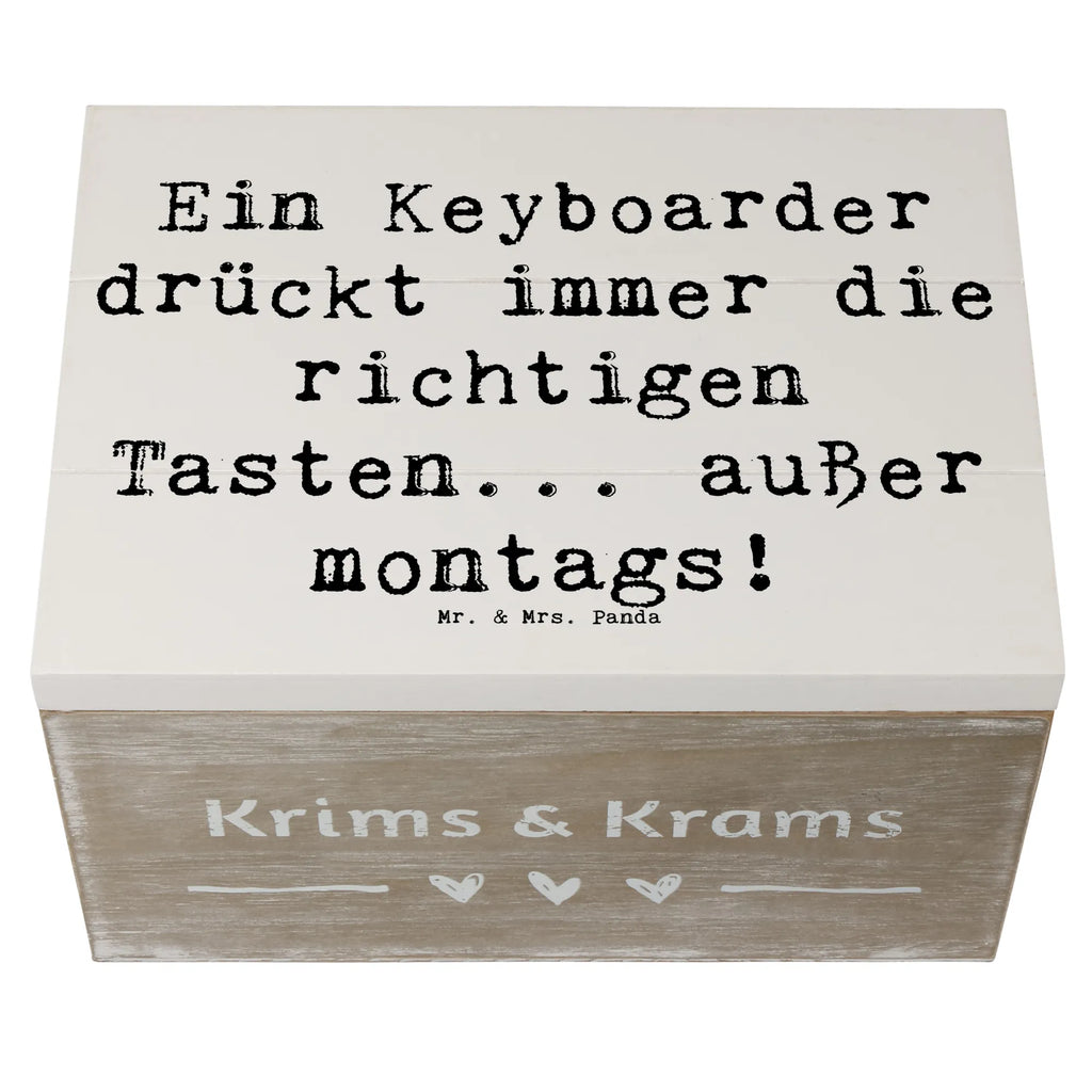 Holzkiste Spruch Keyboarder Fehler Dekokiste, Geschenkbox, XXL, Schatulle, Truhe, Holzkiste, Kiste, Aufbewahrungsbox, Erinnerungskiste, Erinnerungsbox, Schatzkiste, Geschenkdose, Instrumente, Geschenke Musiker, Musikliebhaber