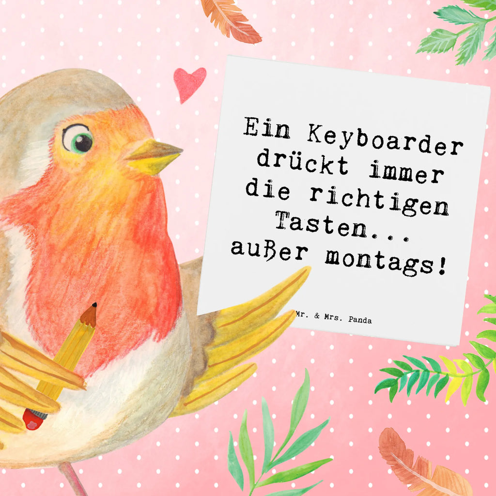 Deluxe Karte Spruch Keyboarder Fehler Glückwunschkarte, Karte, Hochwertige Grußkarte, Hochzeitskarte, Einladungskarte, Grußkarte, Hochwertige Klappkarte, Geburtstagskarte, Klappkarte, Instrumente, Geschenke Musiker, Musikliebhaber