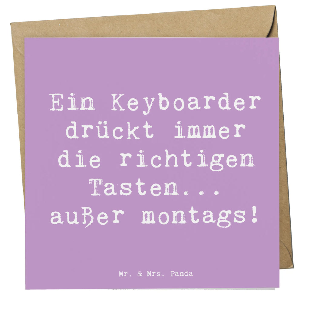 Deluxe Karte Spruch Keyboarder Fehler Glückwunschkarte, Karte, Hochwertige Grußkarte, Hochzeitskarte, Einladungskarte, Grußkarte, Hochwertige Klappkarte, Geburtstagskarte, Klappkarte, Instrumente, Geschenke Musiker, Musikliebhaber