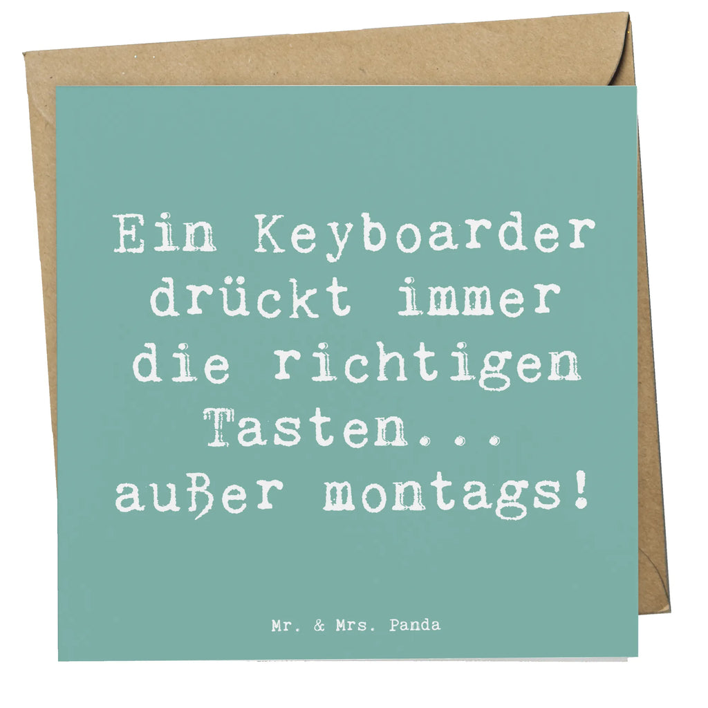 Deluxe Karte Spruch Keyboarder Fehler Glückwunschkarte, Karte, Hochwertige Grußkarte, Hochzeitskarte, Einladungskarte, Grußkarte, Hochwertige Klappkarte, Geburtstagskarte, Klappkarte, Instrumente, Geschenke Musiker, Musikliebhaber