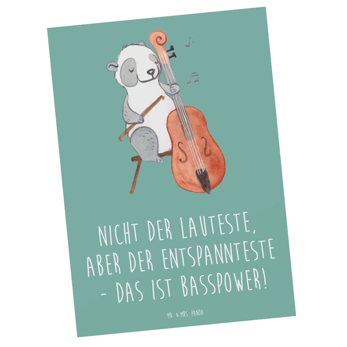 Postkarte Bassgitarre Entspannt