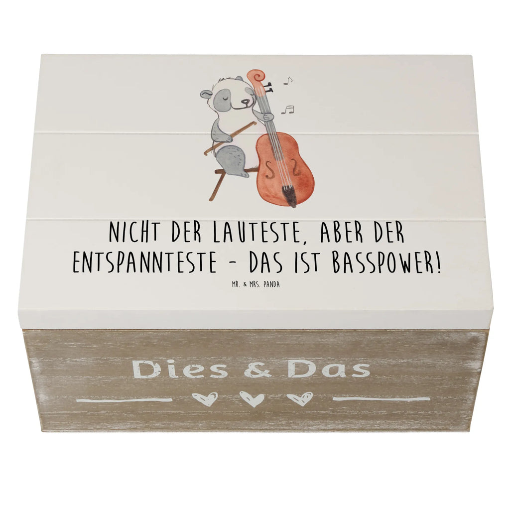Wooden chest Nicht der Lauteste, aber der Entspannteste - Das ist Basspower! Schatulle, Dekokiste, XXL, Aufbewahrungsbox, Kiste, Erinnerungskiste, Erinnerungsbox, Schatzkiste, Holzkiste, Geschenkdose, Geschenkbox, Truhe, Instrumente, Geschenke Musiker, Musikliebhaber