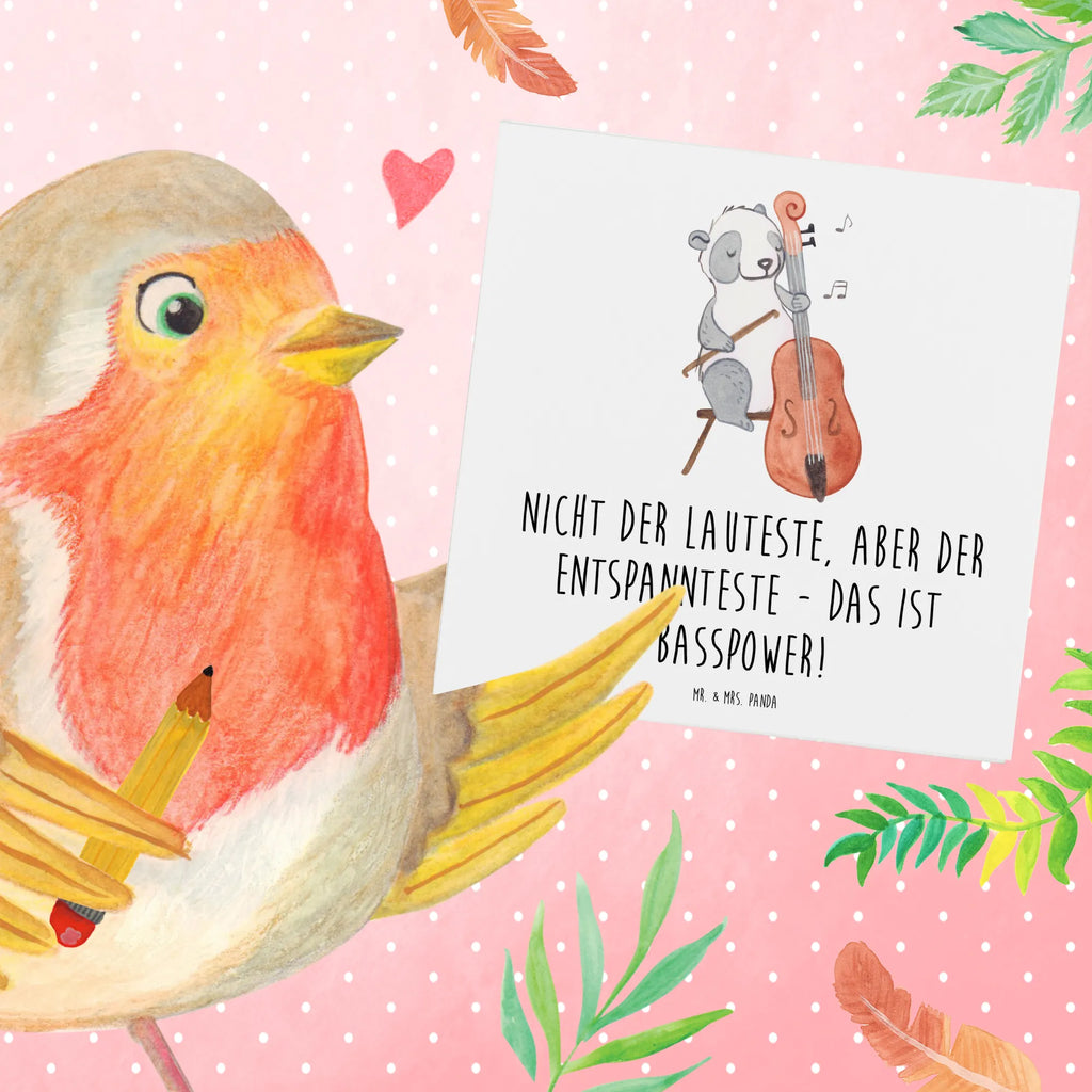 Deluxe Card Nicht der Lauteste, aber der Entspannteste - Das ist Basspower! Glückwunschkarte, Karte, Einladungskarte, Grußkarte, Hochzeitskarte, Geburtstagskarte, Hochwertige Grußkarte, Klappkarte, Hochwertige Klappkarte, Instrumente, Geschenke Musiker, Musikliebhaber