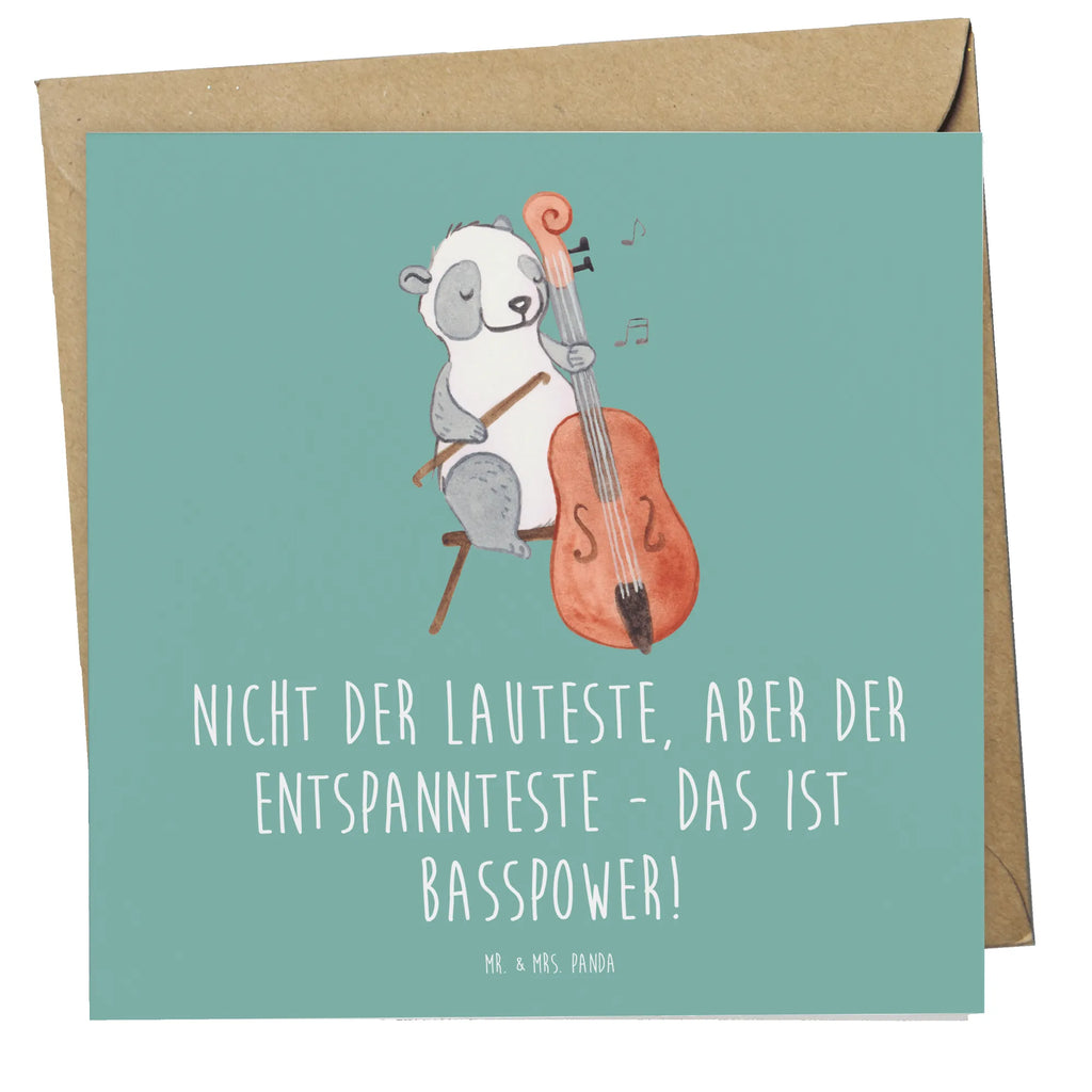 Deluxe Card Nicht der Lauteste, aber der Entspannteste - Das ist Basspower! Glückwunschkarte, Karte, Einladungskarte, Grußkarte, Hochzeitskarte, Geburtstagskarte, Hochwertige Grußkarte, Klappkarte, Hochwertige Klappkarte, Instrumente, Geschenke Musiker, Musikliebhaber