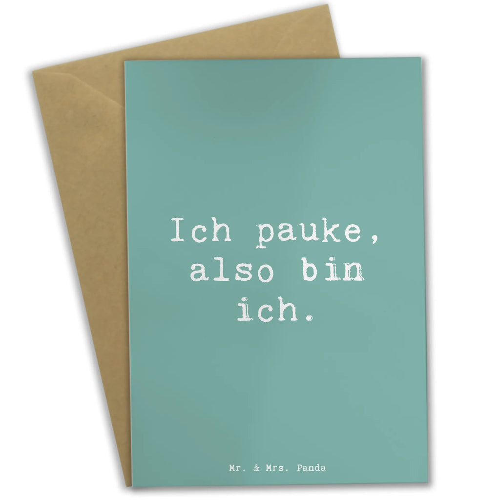 Grußkarte Spruch Pauken Motivation Klappkarte, Einladungskarte, Glückwunschkarte, Karte, Hochzeitskarte, Geburtstagskarte, Ansichtskarten, Grußkarte, Instrumente, Geschenke Musiker, Musikliebhaber