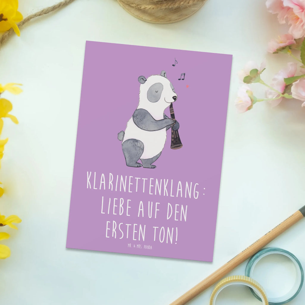 Postkarte Klarinette Liebe Ansichtskarten, Geburtstagskarte, Karte, Geschenkkarte, Grußkarte, Postkarte, Einladung, Ansichtskarte, Einladungskarten Geburtstag, Einladung Geburtstag, Dankeskarte, Einladungskarte, Instrumente, Geschenke Musiker, Musikliebhaber