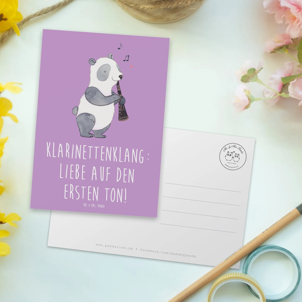 Postkarte Klarinette Liebe Ansichtskarten, Geburtstagskarte, Karte, Geschenkkarte, Grußkarte, Postkarte, Einladung, Ansichtskarte, Einladungskarten Geburtstag, Einladung Geburtstag, Dankeskarte, Einladungskarte, Instrumente, Geschenke Musiker, Musikliebhaber