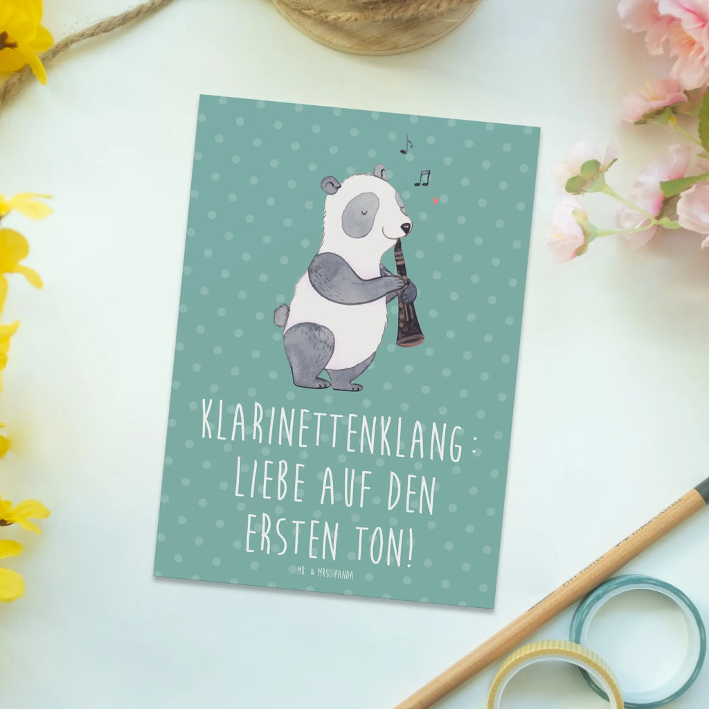 Postkarte Klarinette Liebe Ansichtskarten, Geburtstagskarte, Karte, Geschenkkarte, Grußkarte, Postkarte, Einladung, Ansichtskarte, Einladungskarten Geburtstag, Einladung Geburtstag, Dankeskarte, Einladungskarte, Instrumente, Geschenke Musiker, Musikliebhaber
