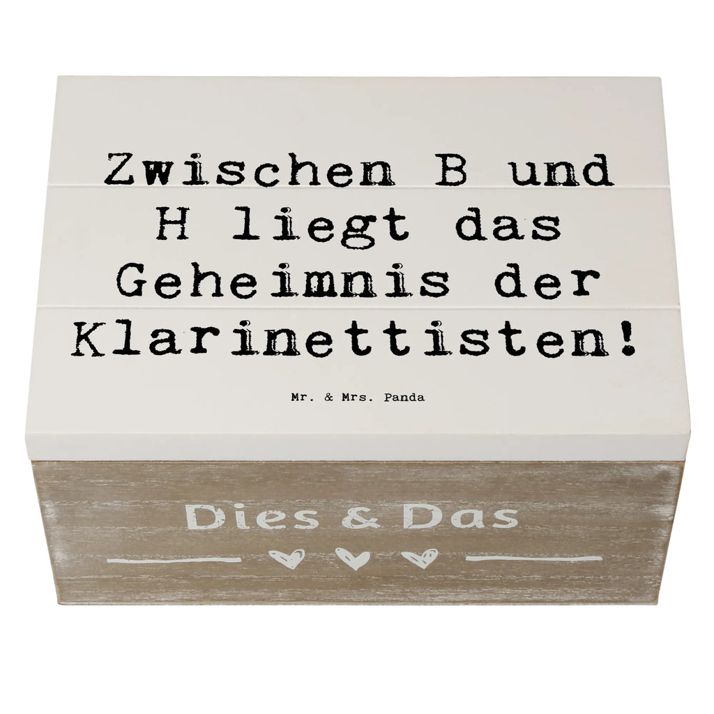 Holzkiste Spruch Klarinette Geheimnis Geschenkbox, Truhe, XXL, Aufbewahrungsbox, Dekokiste, Kiste, Holzkiste, Schatulle, Schatzkiste, Erinnerungskiste, Erinnerungsbox, Geschenkdose, Instrumente, Geschenke Musiker, Musikliebhaber