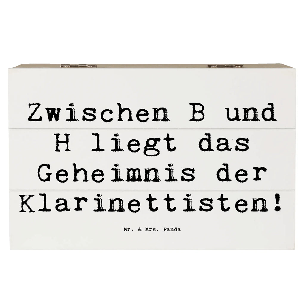 Holzkiste Spruch Klarinette Geheimnis Geschenkbox, Truhe, XXL, Aufbewahrungsbox, Dekokiste, Kiste, Holzkiste, Schatulle, Schatzkiste, Erinnerungskiste, Erinnerungsbox, Geschenkdose, Instrumente, Geschenke Musiker, Musikliebhaber