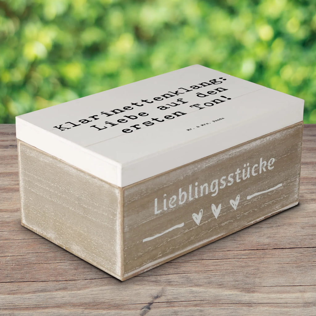 Holzkiste Spruch Klarinette Liebe Geschenkdose, Kiste, Truhe, Schatzkiste, Erinnerungskiste, Dekokiste, Erinnerungsbox, Holzkiste, Geschenkbox, Schatulle, Aufbewahrungsbox, XXL, Instrumente, Geschenke Musiker, Musikliebhaber