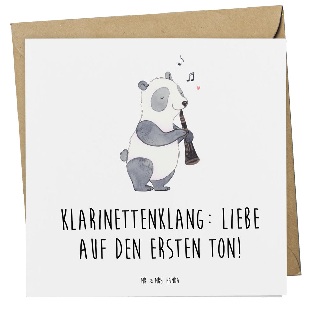 Deluxe Card Klarinettenklang: Liebe auf den ersten Ton! Hochwertige Klappkarte, Klappkarte, Hochzeitskarte, Glückwunschkarte, Karte, Hochwertige Grußkarte, Einladungskarte, Geburtstagskarte, Grußkarte, Instrumente, Geschenke Musiker, Musikliebhaber