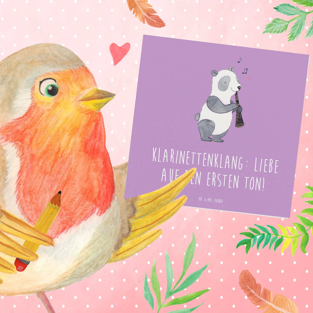 Deluxe Card Klarinettenklang: Liebe auf den ersten Ton! Hochwertige Klappkarte, Klappkarte, Hochzeitskarte, Glückwunschkarte, Karte, Hochwertige Grußkarte, Einladungskarte, Geburtstagskarte, Grußkarte, Instrumente, Geschenke Musiker, Musikliebhaber