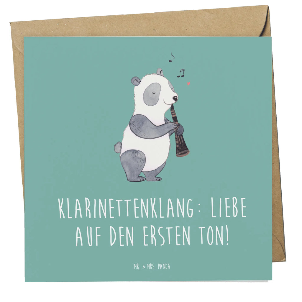 Deluxe Card Klarinettenklang: Liebe auf den ersten Ton! Hochwertige Klappkarte, Klappkarte, Hochzeitskarte, Glückwunschkarte, Karte, Hochwertige Grußkarte, Einladungskarte, Geburtstagskarte, Grußkarte, Instrumente, Geschenke Musiker, Musikliebhaber