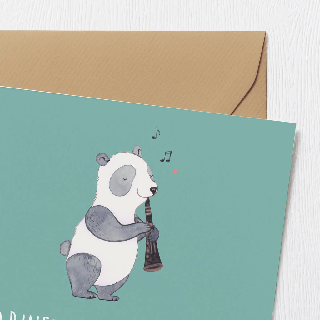 Deluxe Card Klarinettenklang: Liebe auf den ersten Ton! Hochwertige Klappkarte, Klappkarte, Hochzeitskarte, Glückwunschkarte, Karte, Hochwertige Grußkarte, Einladungskarte, Geburtstagskarte, Grußkarte, Instrumente, Geschenke Musiker, Musikliebhaber