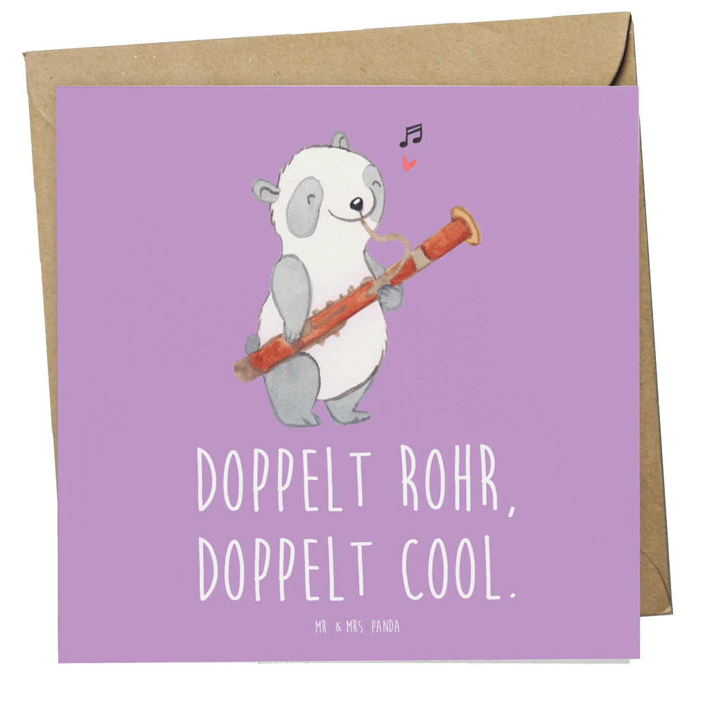 Deluxe Karte Fagott Doppelt Cool Klappkarte, Grußkarte, Hochwertige Grußkarte, Karte, Glückwunschkarte, Einladungskarte, Hochzeitskarte, Geburtstagskarte, Hochwertige Klappkarte, Instrumente, Geschenke Musiker, Musikliebhaber