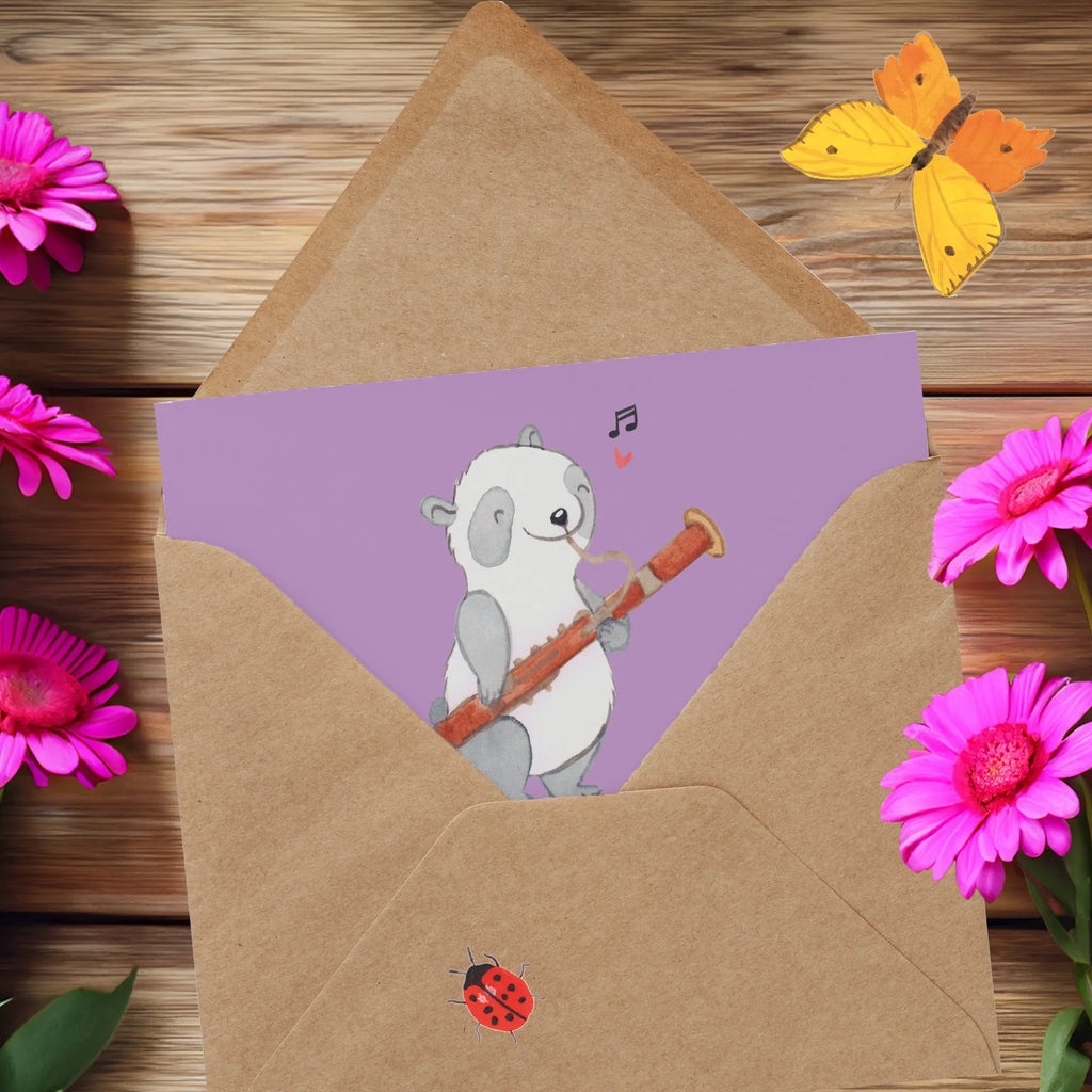 Deluxe Karte Fagott Doppelt Cool Klappkarte, Grußkarte, Hochwertige Grußkarte, Karte, Glückwunschkarte, Einladungskarte, Hochzeitskarte, Geburtstagskarte, Hochwertige Klappkarte, Instrumente, Geschenke Musiker, Musikliebhaber