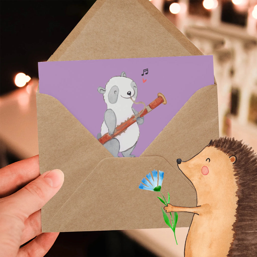 Deluxe Karte Fagott Doppelt Cool Klappkarte, Grußkarte, Hochwertige Grußkarte, Karte, Glückwunschkarte, Einladungskarte, Hochzeitskarte, Geburtstagskarte, Hochwertige Klappkarte, Instrumente, Geschenke Musiker, Musikliebhaber