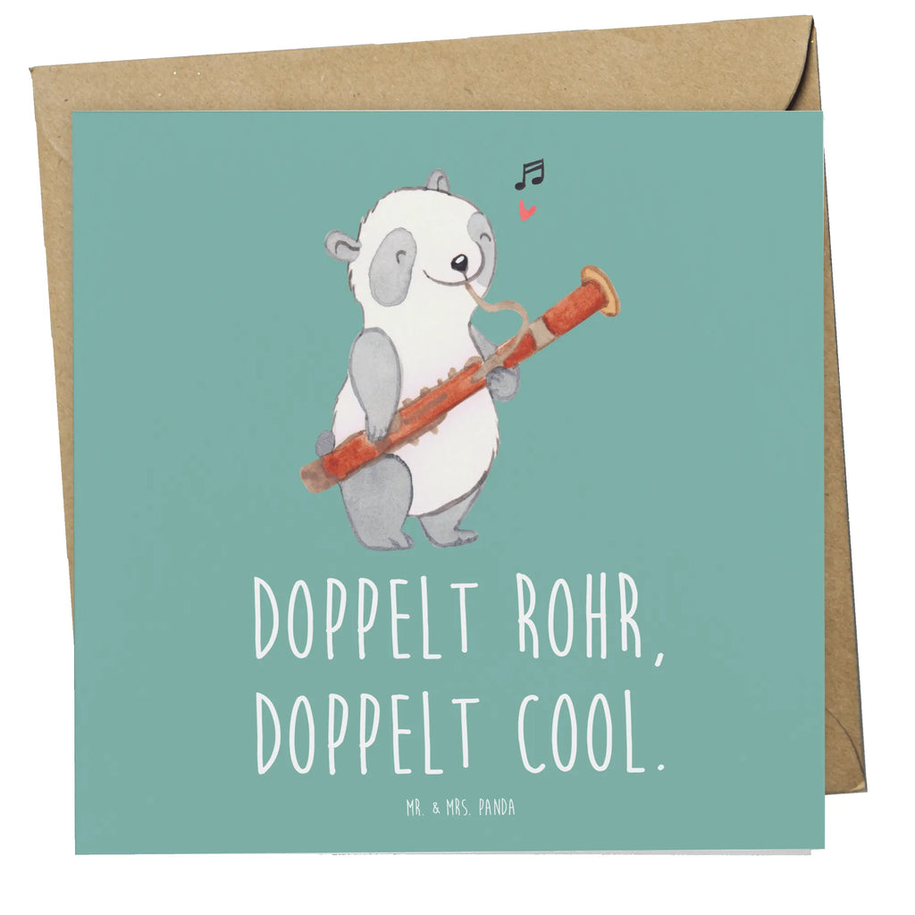 Deluxe Karte Fagott Doppelt Cool Klappkarte, Grußkarte, Hochwertige Grußkarte, Karte, Glückwunschkarte, Einladungskarte, Hochzeitskarte, Geburtstagskarte, Hochwertige Klappkarte, Instrumente, Geschenke Musiker, Musikliebhaber