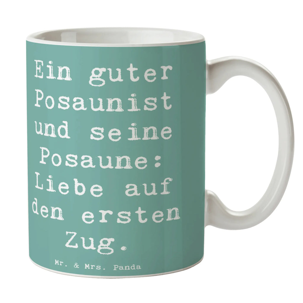 Tasse Spruch Posaune Liebe Tasse mit Motiven, Tasse mit Zitaten, Teetasse, Kaffeetasse, Tasse, Porzellantasse, Geschenktasse, Keramiktasse, Bürotasse, Instrumente, Geschenke Musiker, Musikliebhaber