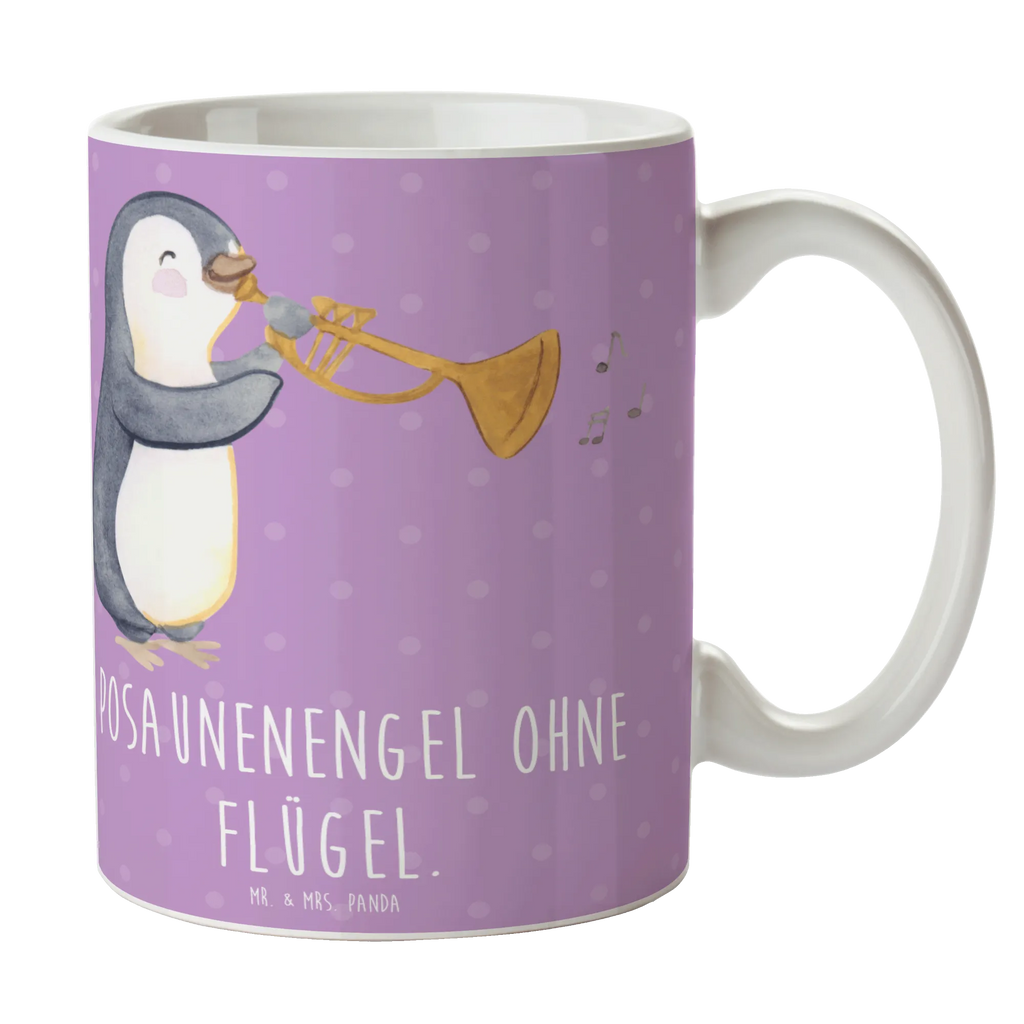 Mug Posaunenengel ohne Flügel. Bürotasse, Kaffeetasse, Teetasse, Tasse, Geschenktasse, Keramiktasse, Tasse mit Motiven, Porzellantasse, Tasse mit Zitaten, Instrumente, Geschenke Musiker, Musikliebhaber