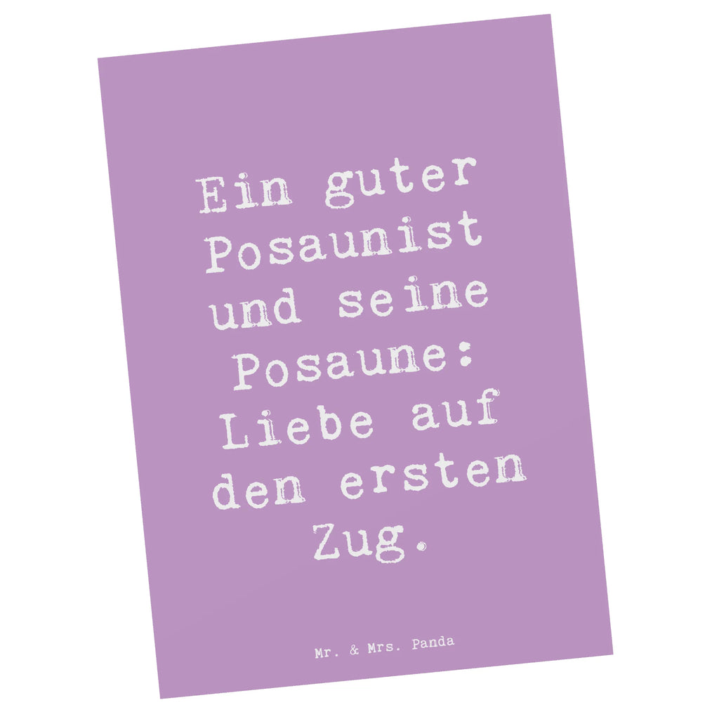 Postcard Saying Ein guter Posaunist und seine Posaune: Liebe auf den ersten Zug. Einladungskarte, Grußkarte, Ansichtskarten, Geschenkkarte, Einladung, Einladungskarten Geburtstag, Geburtstagskarte, Karte, Postkarte, Dankeskarte, Ansichtskarte, Einladung Geburtstag, Instrumente, Geschenke Musiker, Musikliebhaber