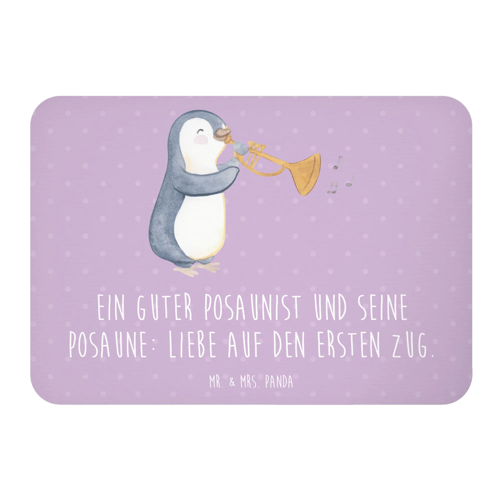 Magnet Ein guter Posaunist und seine Posaune: Liebe auf den ersten Zug. Souvenir Magnet, Kühlschrankmagnet, Pinnwandmagnet, Dekomagnet, Notiz Magnet, Motivmagnete, Kühlschrank Dekoration, Whiteboard Magnet, Instrumente, Geschenke Musiker, Musikliebhaber