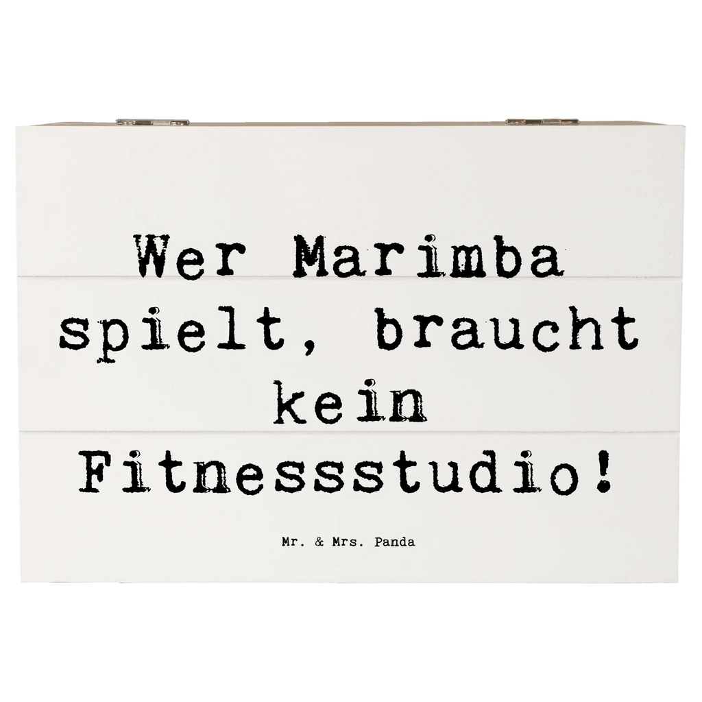 Wooden chest Saying Wer Marimba spielt, braucht kein Fitnessstudio! Erinnerungskiste, Geschenkdose, Schatulle, Truhe, Schatzkiste, XXL, Aufbewahrungsbox, Holzkiste, Kiste, Geschenkbox, Dekokiste, Erinnerungsbox, Instrumente, Geschenke Musiker, Musikliebhaber