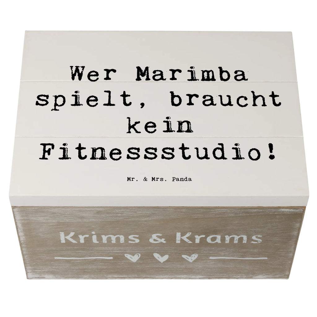Wooden chest Saying Wer Marimba spielt, braucht kein Fitnessstudio! Erinnerungskiste, Geschenkdose, Schatulle, Truhe, Schatzkiste, XXL, Aufbewahrungsbox, Holzkiste, Kiste, Geschenkbox, Dekokiste, Erinnerungsbox, Instrumente, Geschenke Musiker, Musikliebhaber