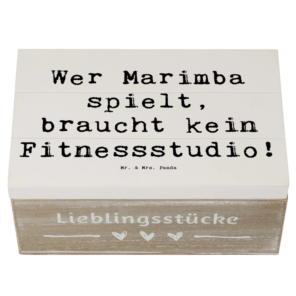 Wooden chest Saying Wer Marimba spielt, braucht kein Fitnessstudio! Erinnerungskiste, Geschenkdose, Schatulle, Truhe, Schatzkiste, XXL, Aufbewahrungsbox, Holzkiste, Kiste, Geschenkbox, Dekokiste, Erinnerungsbox, Instrumente, Geschenke Musiker, Musikliebhaber