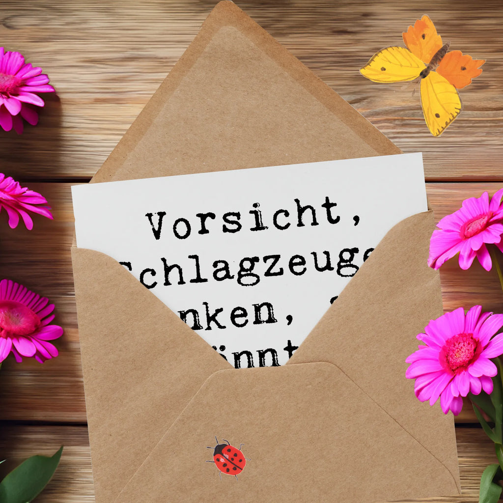 Deluxe Karte Spruch Marimba Humor Karte, Glückwunschkarte, Hochwertige Klappkarte, Hochwertige Grußkarte, Hochzeitskarte, Geburtstagskarte, Grußkarte, Einladungskarte, Klappkarte, Instrumente, Geschenke Musiker, Musikliebhaber