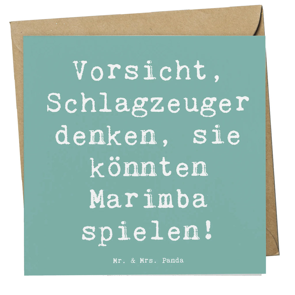 Deluxe Karte Spruch Marimba Humor Karte, Glückwunschkarte, Hochwertige Klappkarte, Hochwertige Grußkarte, Hochzeitskarte, Geburtstagskarte, Grußkarte, Einladungskarte, Klappkarte, Instrumente, Geschenke Musiker, Musikliebhaber