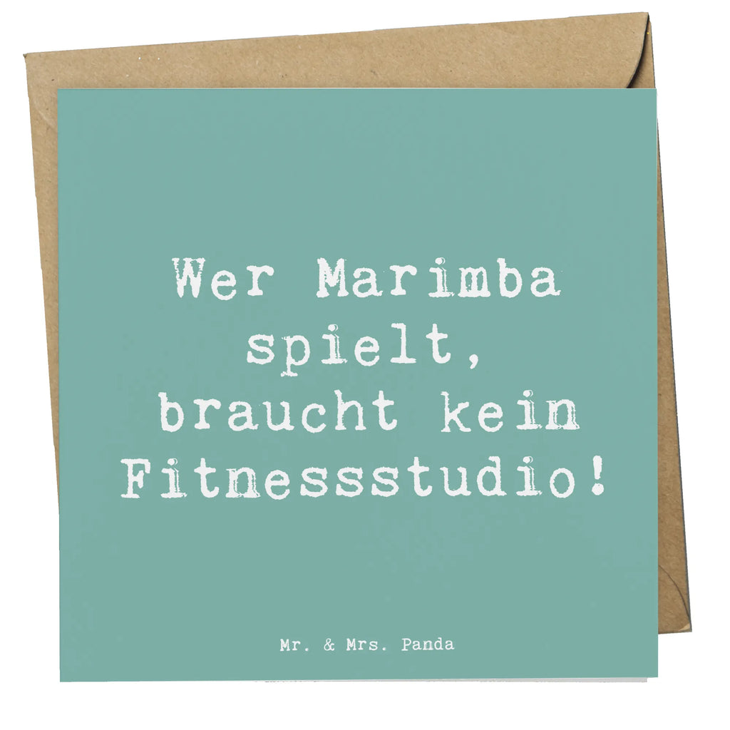 Deluxe Karte Spruch Marimba Fitness Klappkarte, Karte, Hochzeitskarte, Glückwunschkarte, Einladungskarte, Grußkarte, Hochwertige Klappkarte, Geburtstagskarte, Hochwertige Grußkarte, Instrumente, Geschenke Musiker, Musikliebhaber